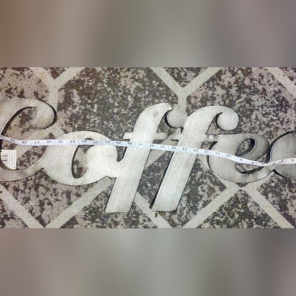 Metallic Coffee Wall Decor